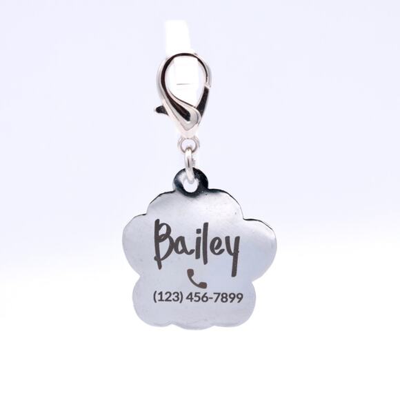 Personalized Engraved Metal Dog Paw Name, ID Tag, QR Code Powered By ScanKeep - Picture 8 of 10